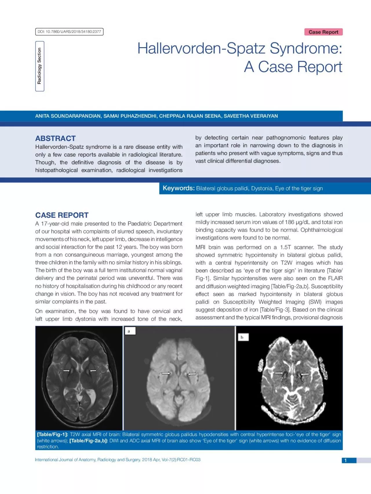 PDF-International Journal of Anatomy Radiology and Surgery 2018 Apr Vol