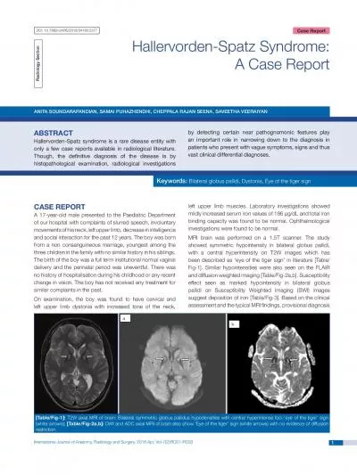 International Journal of Anatomy Radiology and Surgery 2018 Apr Vol