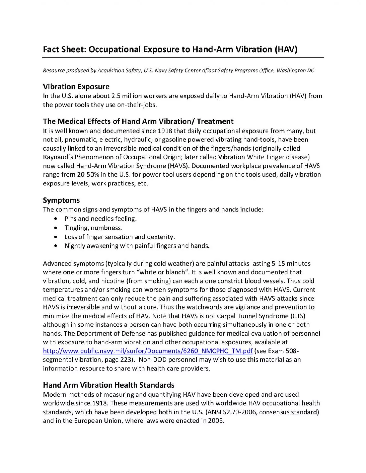 PDF-Fact Sheet Occupational Exposure to Hand