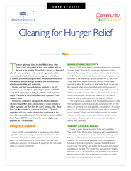 Gleaning for Hunger Reliefhe term 