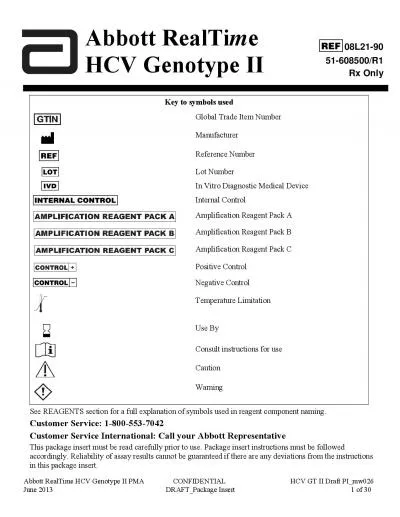 Abbott RealTime HCV Genotype II PMA                CONFIDENTIAL