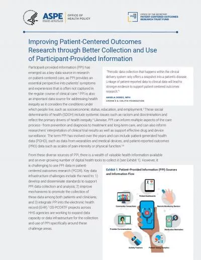 Improving PatientCentered Outcomes Research through Better Collection