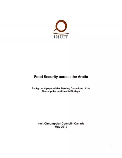 Food Security across the Arctic