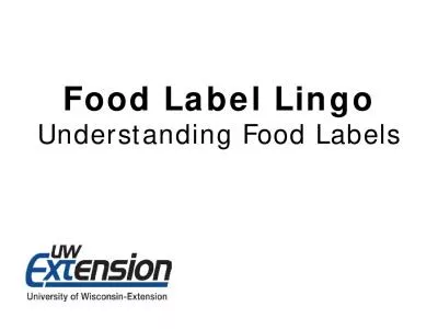 Food Label LingoUnderstanding Food Labels