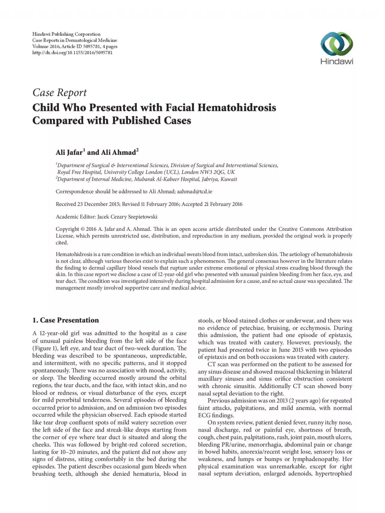 PDF-CaseReportChildWhoPresentedwithFacialHematohidrosisComparedwithPublish