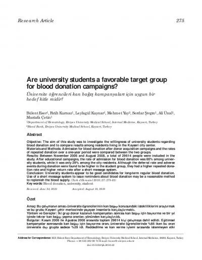 Research ArticleAre university students a favorable target group for b