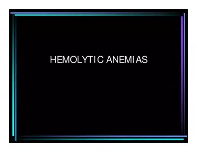 HEMOLYTICANEMIA