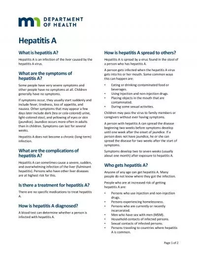x0000x0000Page of Hepatitis AWhat is hepatitis AHepatitis A is