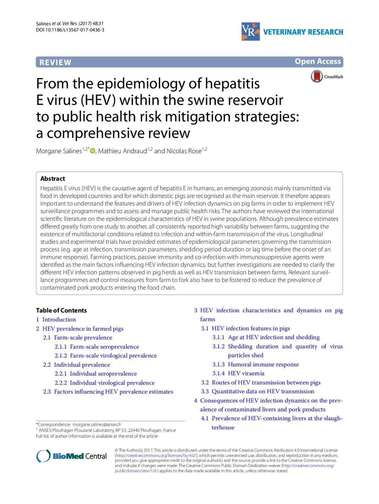 PDF-Page 2 of 15Salines et al Vet Res 2017 4831
