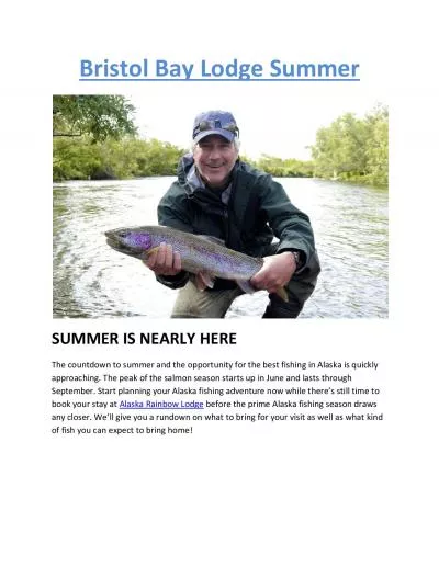 Bristol Bay Lodge Summer