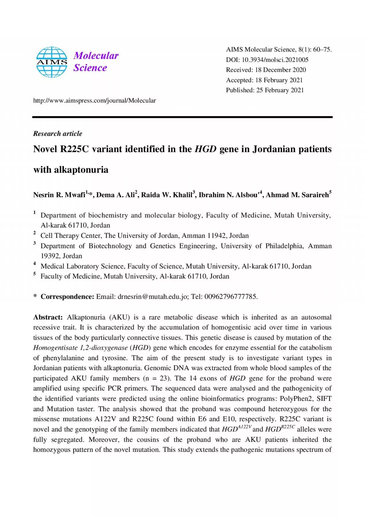 PDF-AIMS Molecular Science