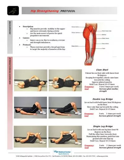 Hip StrengtheningPROTOCOL