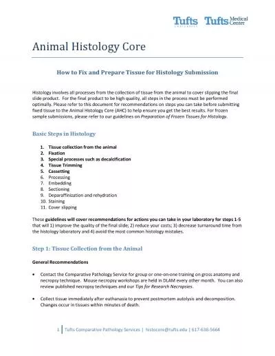 PDF-Animal Histology Core