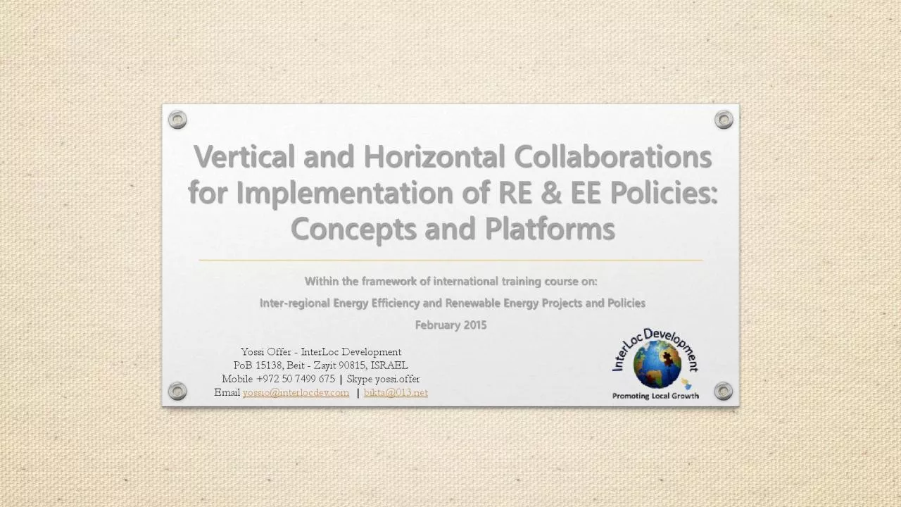 PDF-Vertical and Horizontal Collaborations