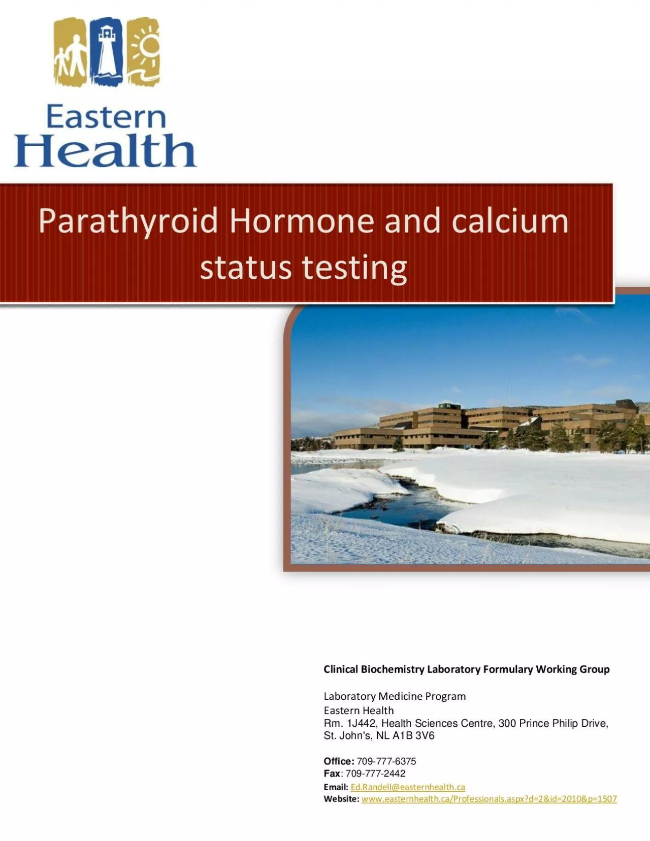 PDF-Parathyroid Hormone and calcium