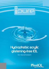 Hydrophobic acrylic glistening-free IOL