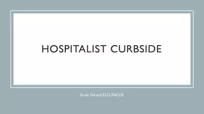 HOSPITALIST CURBSIDE