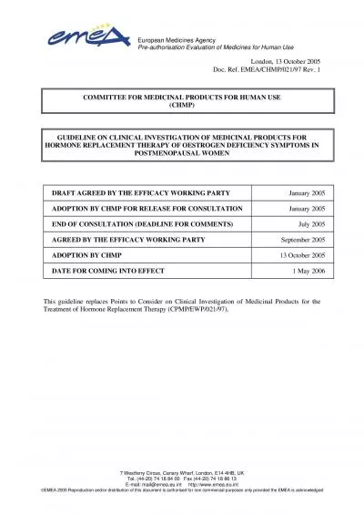 European Medicines Agency Preauthorisation Evaluation of Medicines fo