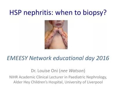 HSP nephritis
