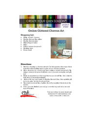 Ombre Glittered Chevron Art  White 14