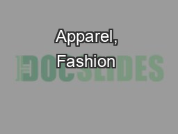 Apparel, Fashion & Luxury Group