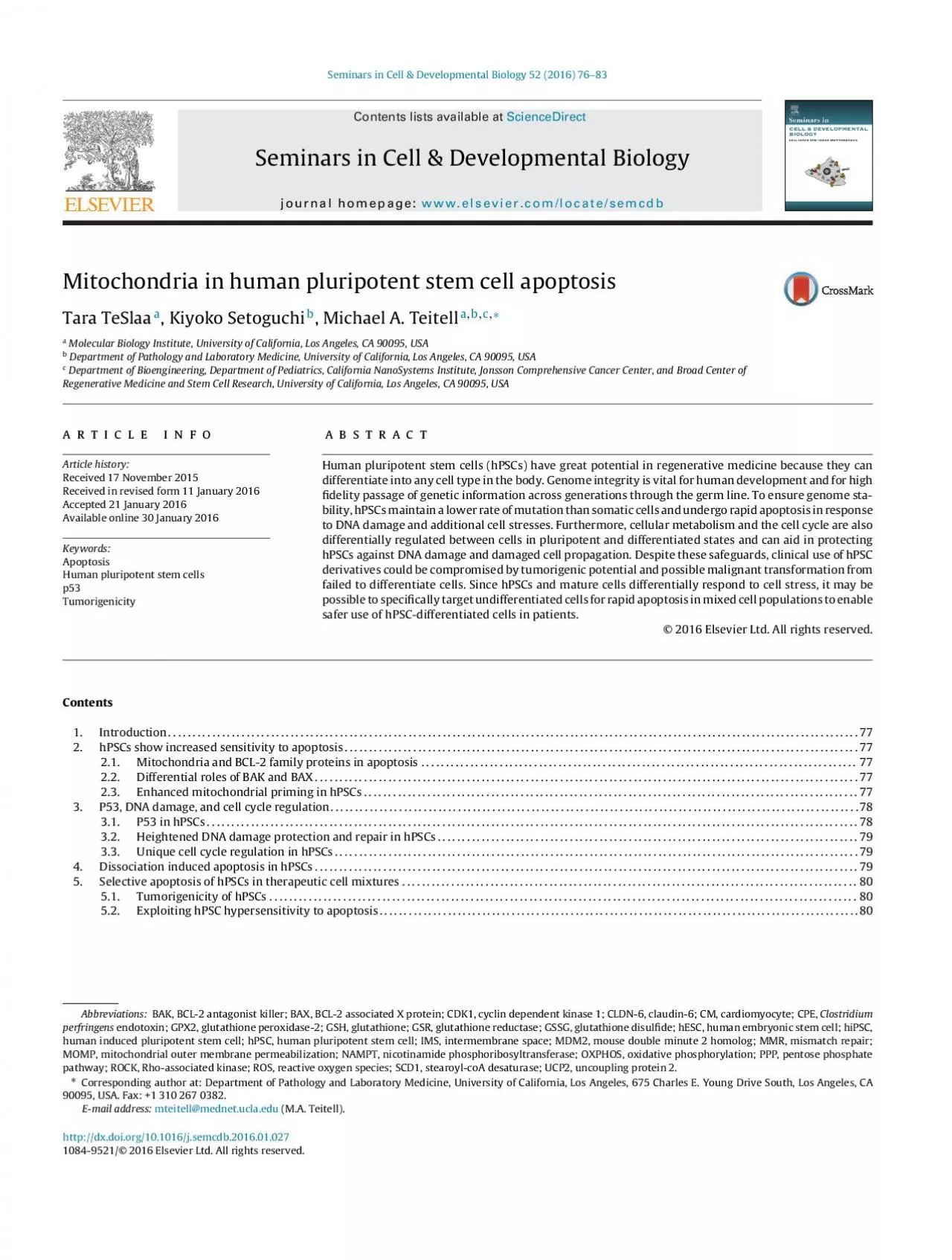 PDF-Seminars in Cell Developmental Biology 52 2016 7683