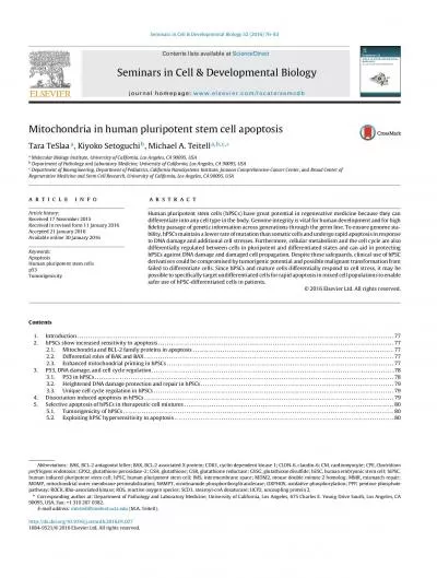 Seminars in Cell  Developmental Biology 52 2016 7683