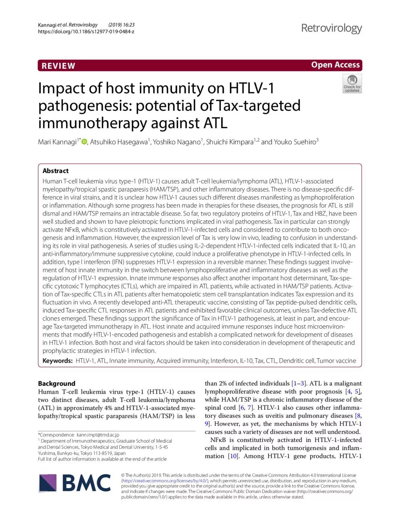 PDF-Page 2 of 14Kannagietal Retrovirology 2019 1623