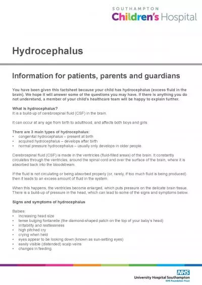 Hydrocephalus