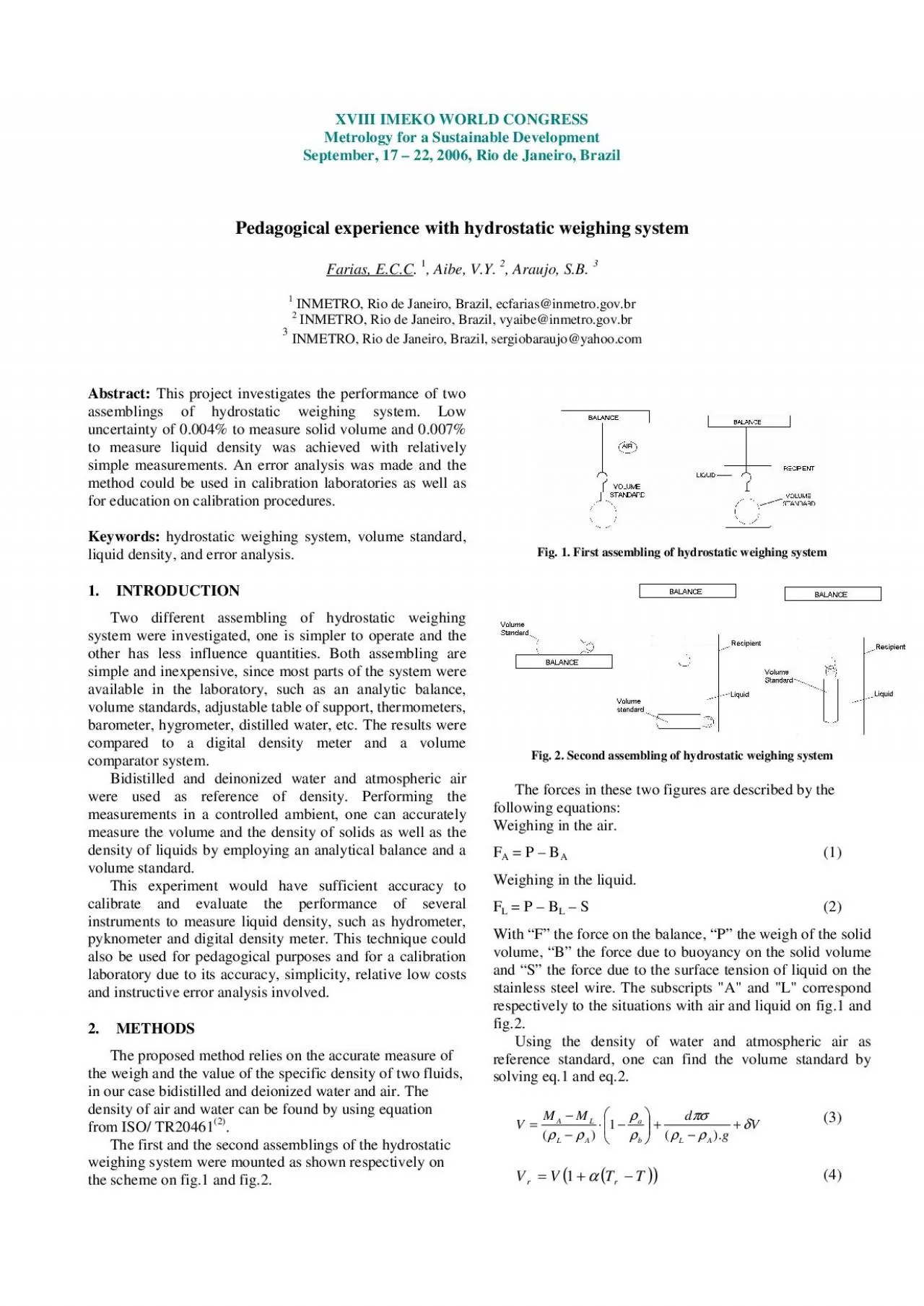 PDF-XVIII IMEKO WORLD CONGRESS Metrology for a Sustainable Development Sep