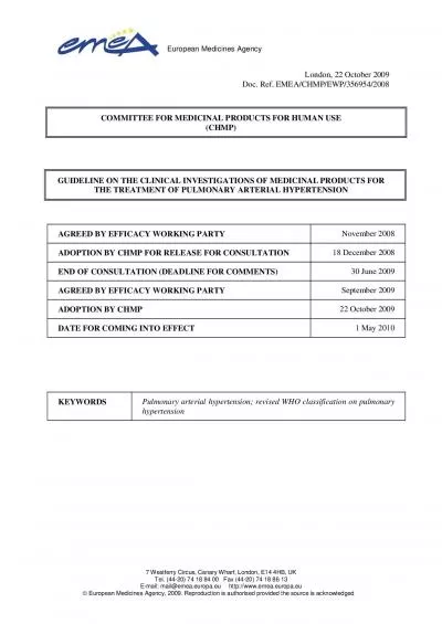 PDF-European Medicines Agency 7 Westferry Circus Canary Wharf London E1