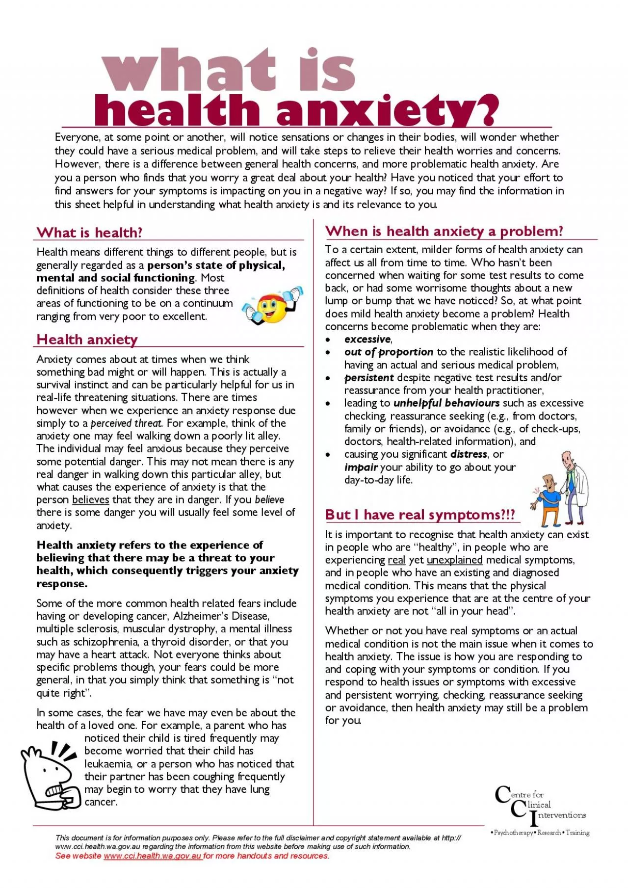 PDF-When is health anxiety a problem