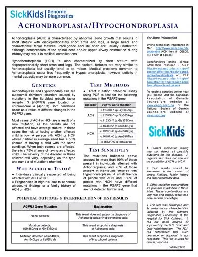 Achondroplasia ACH is characterized by abnormal bone growth that res