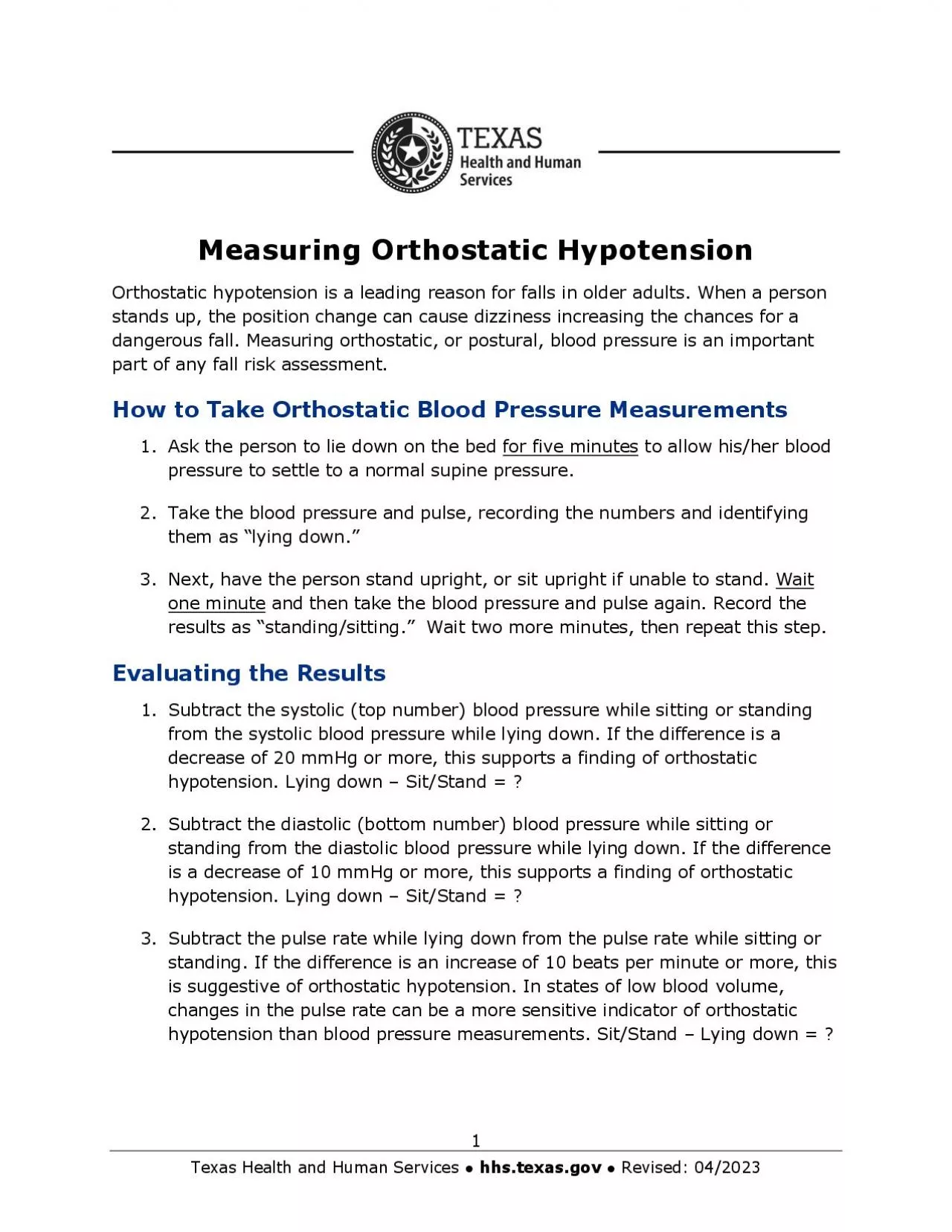 PDF-x0000x0000Measuring Orthostatic Hypotension 11Measuring Orthosta