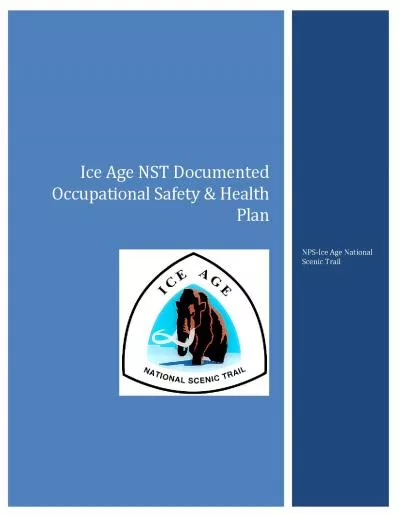 Ice Age NST Documented Occupational Safety  Health Plan