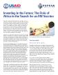 Investing in the Future The Role of Africa in the Search for an HIV V