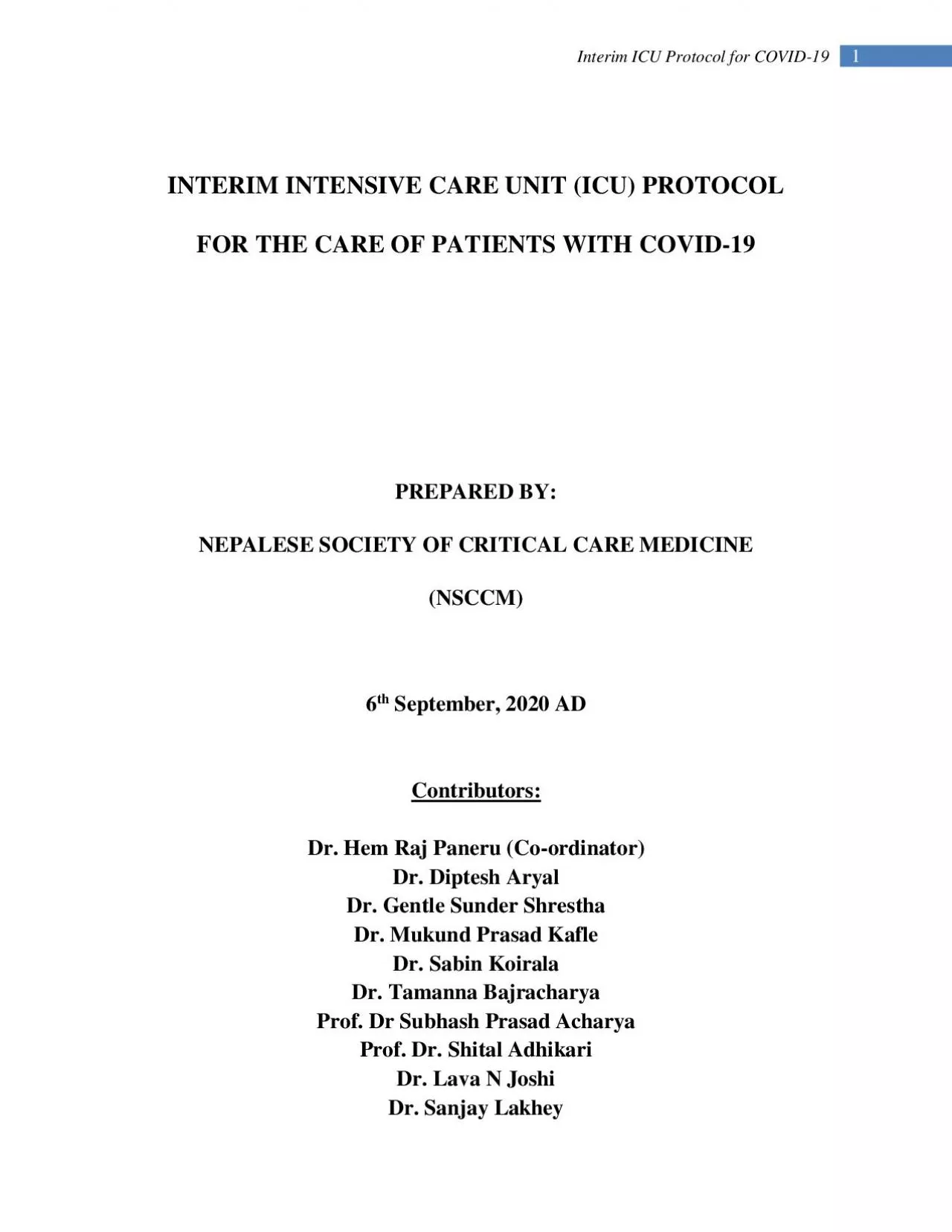 PDF-Interim ICU Protocol for COVID