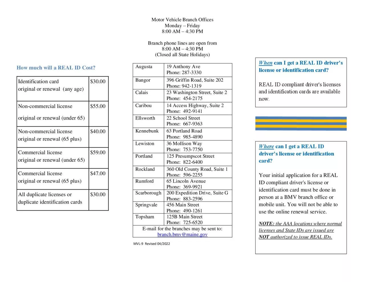 PDF-How much will a REAL ID Cost