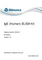 IgE Human ELISA KitCatalog Number KA0216 96 assays Version 03 Inten