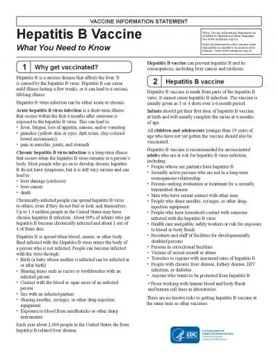 Many Vaccine Information Statements are wwwimmunizeorgvisidiomas V