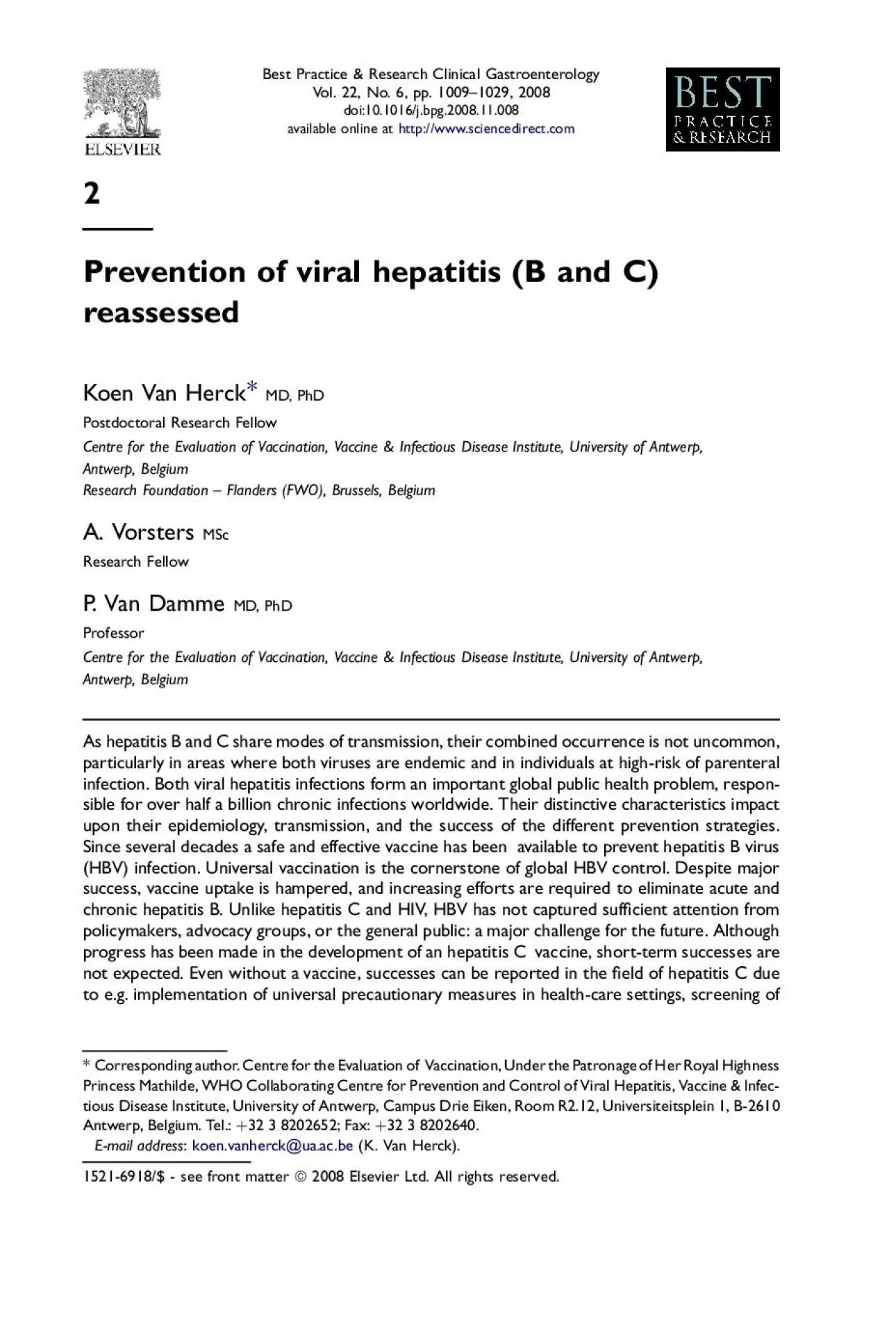 PDF-PreventionofviralhepatitisBandCreassessedKoenVanHerckMDPhDPostdocto