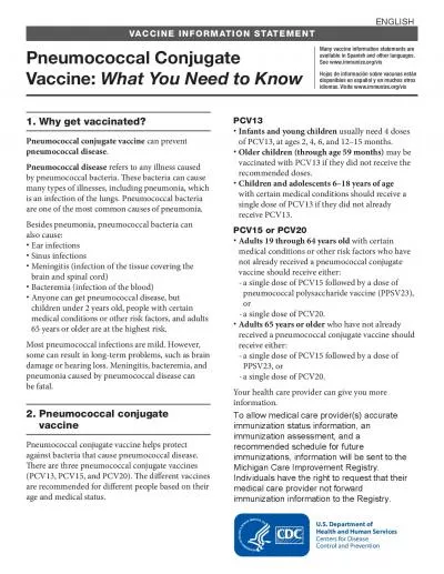 Many vaccine information statements are available in Spanish and other