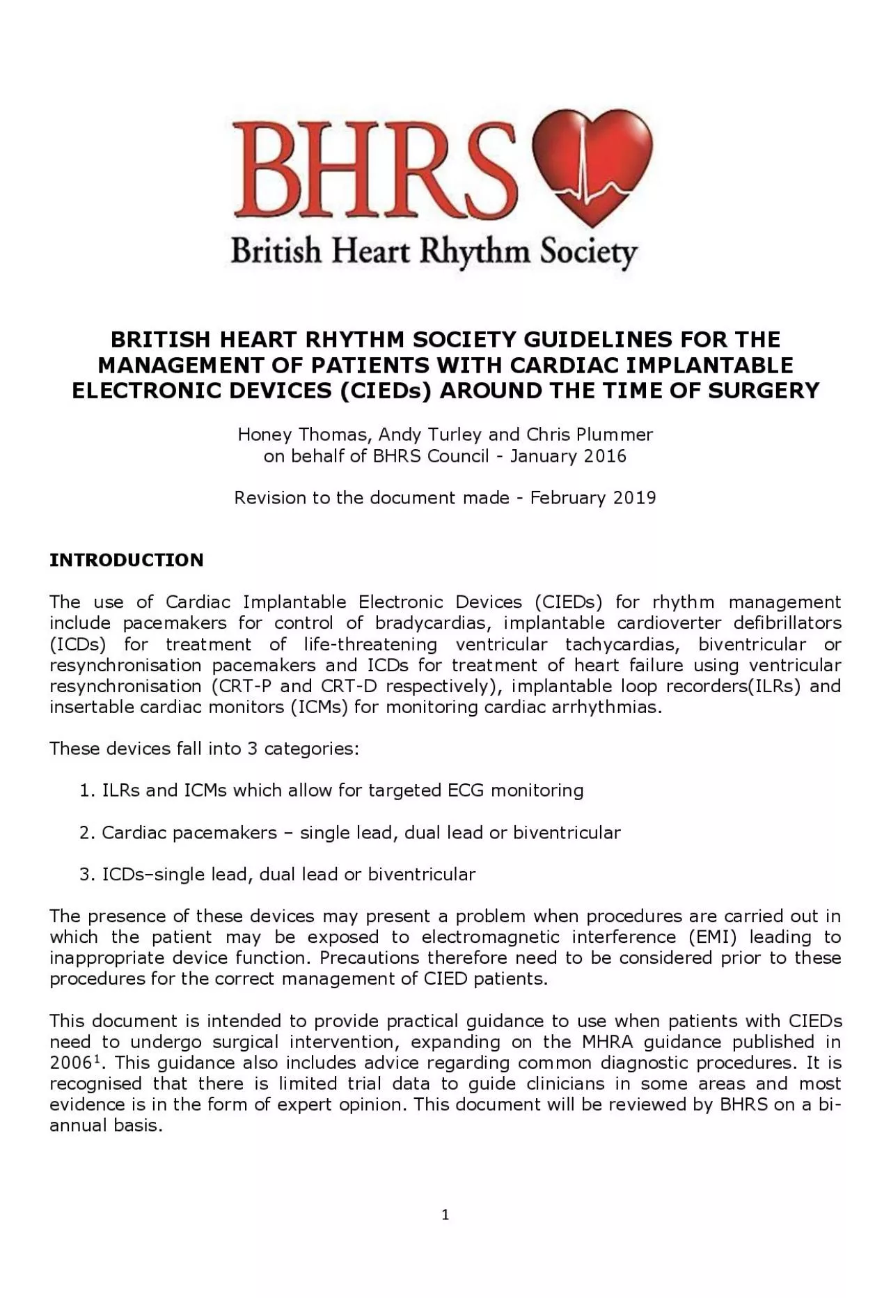 PDF-BRITISH HEART RHYTHM SOCIETY GUIDELINES FOR THE