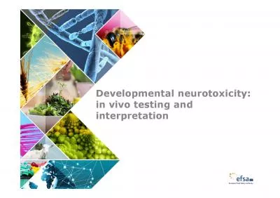 Developmental neurotoxicity