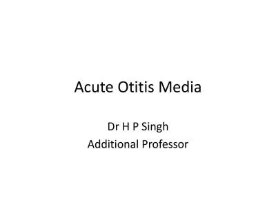 Acute Otitis Media