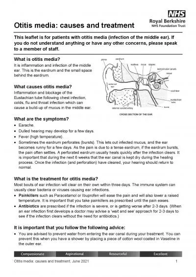 Otitis edia causes and treatmentJune