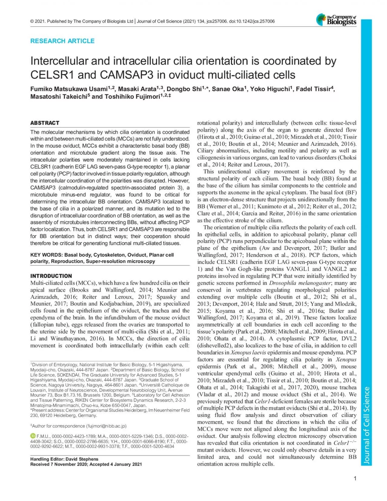 PDF-RESEARCHARTICLEIntercellularandintracellularciliaorientationiscoordina