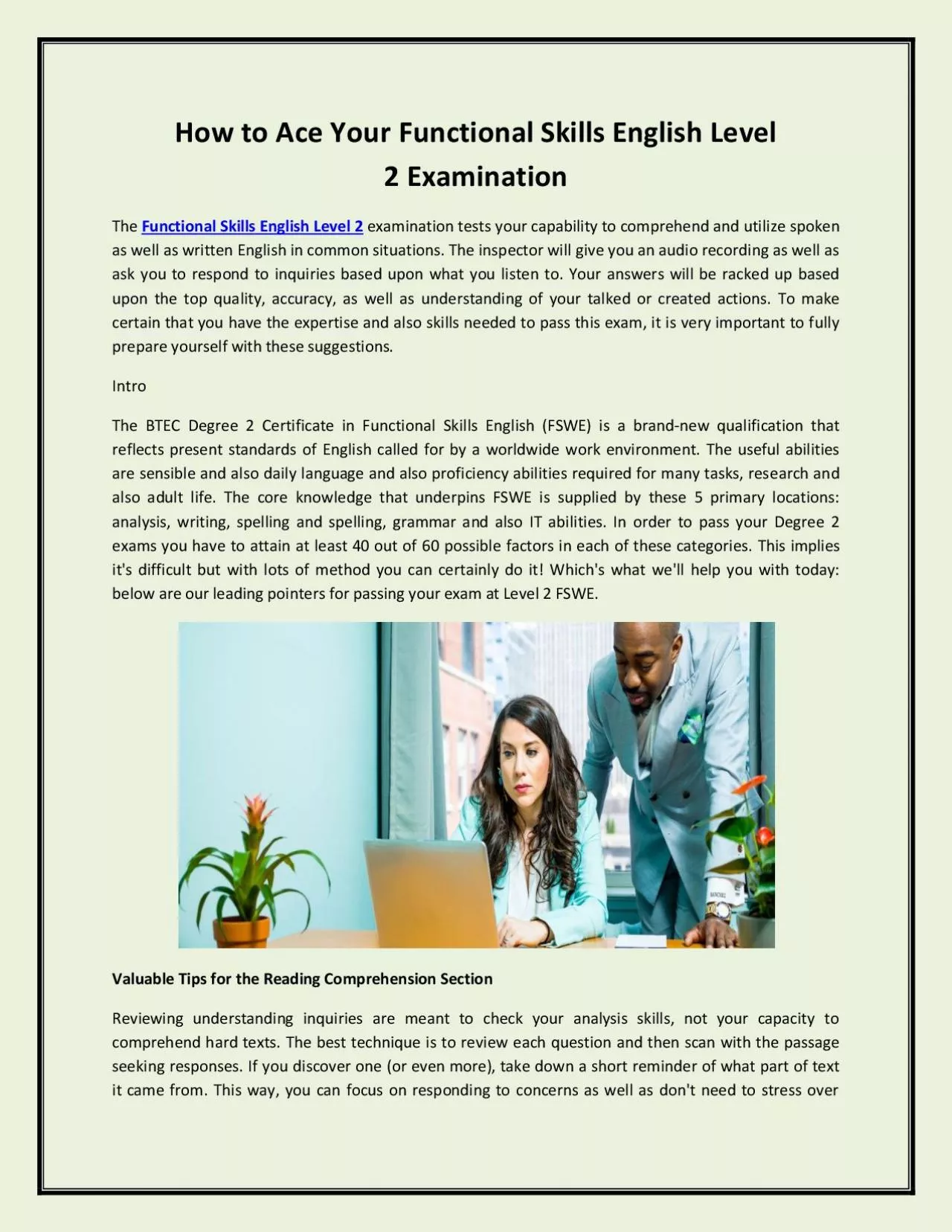 PDF-How to Ace Your Functional Skills English Level 2 Examination