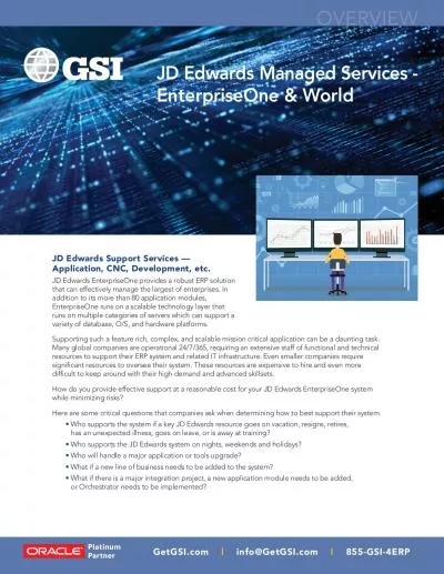 JD Edwards Managed Services