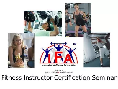 Fitness Instructor Certification Seminar
